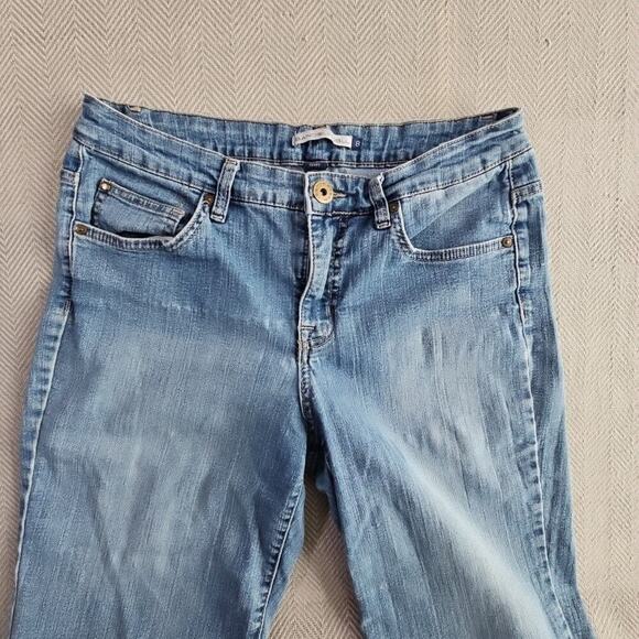 BandolinoBlu Jeans Women's Size 8 Denim Medium Wash Capri Embellished Pockets - Picture 7 of 15